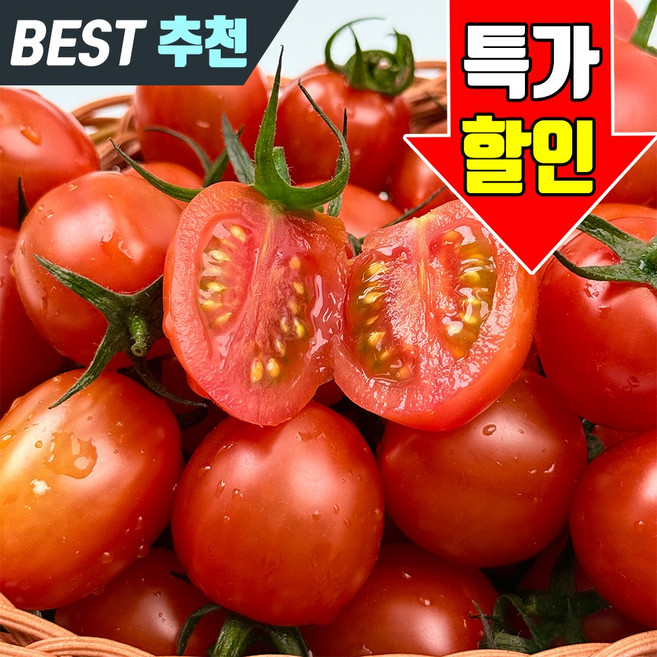 스테비아 방울 토마토 달콤 고당도, 500g, 4팩