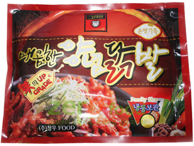청우 매콤한 양념 무뼈닭발 350g 술안주/간편식, 1개
