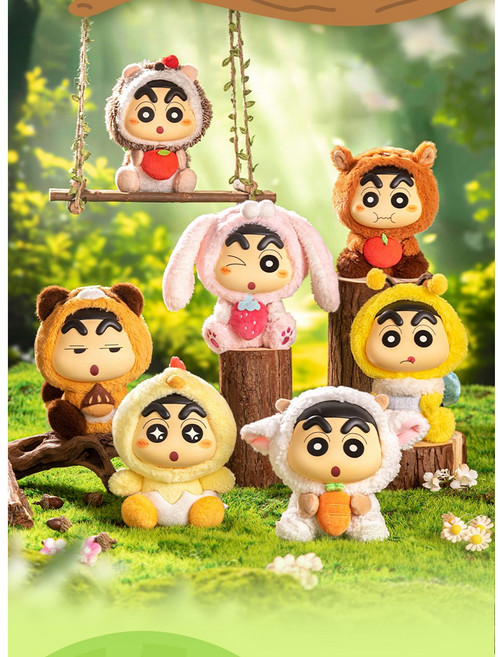 다나에 짱구는 못말려 러블리 동물 인형 피규어 랜덤 블라인드 박스 +Integrated International Trade Co. Ltd 머리핀, 랜덤 1개