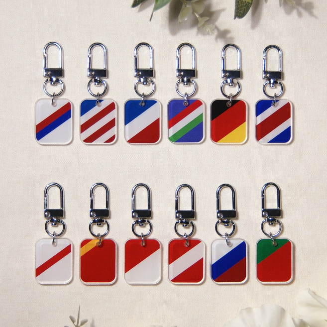 플래나 인터내셔널 시리즈 에어팟 아크릴 키링 키홀더, 5. 독일