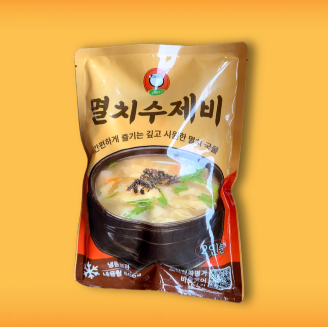 멸치수제비 2인분 [남양주맛집]삼청골명가 THE수제비 멸치분말, 600g, 1세트