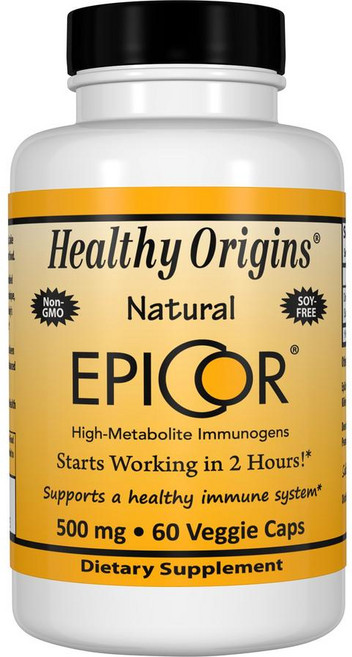 Healthy Origins Epicor酵母菌發酵物素食膠囊 500mg, 60顆, 1罐