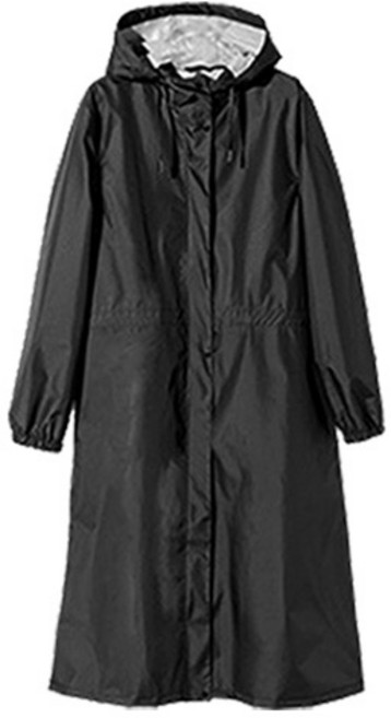 여성 골프 우비 허리스트링 여자 비옷 레인 코트 KOSLRC01, 1개, 블랙