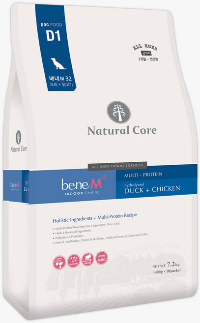 네츄럴코어 강아지베네 M 7.2kg, 오리, 1개