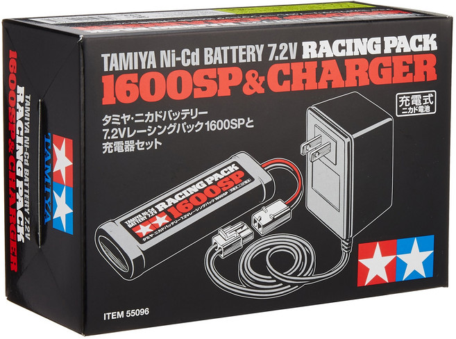 타미야 (TAMIYA) 7.2V 레이싱 팩 1600SP 및 충전기 세트 55096, 1개