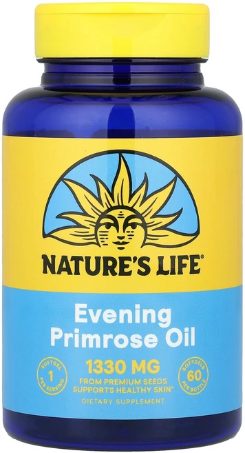 Nature's Life Evening Primrose Oil 1 300 mg 60 Softgels, Nature's Life, Evening Primros, 1개 - 쿠팡