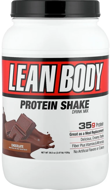 Labrada Nutrition Lean Body® Protein Shake Drink Mix Chocolate 2.47 lb (1 120 g), 1개 - 쿠팡