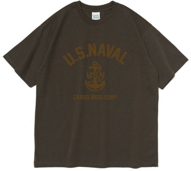 카고브로스 USN MARINE SHORT SLEEVE T-SHIRT KHAKI