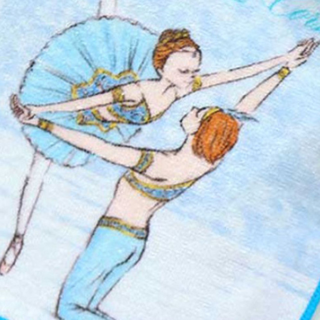 유러피안 감성 발레리나 손수건 4종세트 vol 8 특배형비치타올 먼지없는수건 결혼답례품, 블루B, 1개