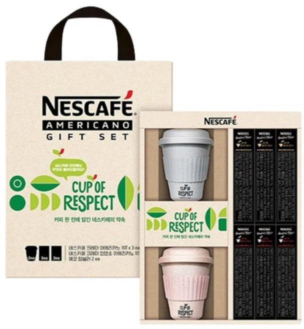 네스카페 크레마 선물세트 1호, 아메리카노 30p + 인텐소 아메리카노 30p + 머그컵 2종, 1개