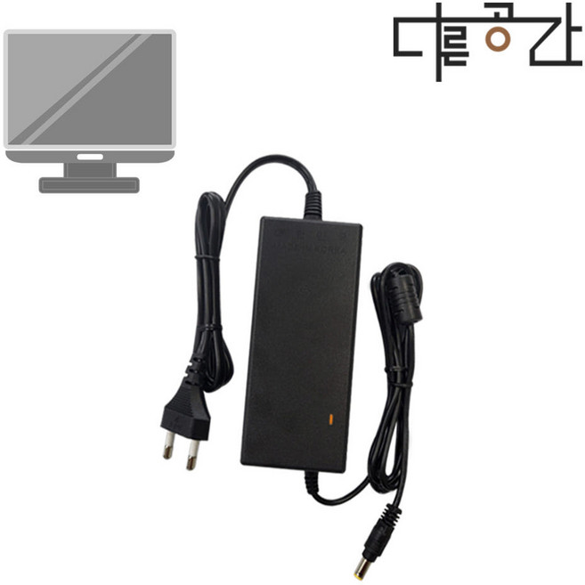 LG 모니터 22MT58DF 전원 어댑터 호환 19V2.1A 다른공간(전원코드포함), 블랙, 1개