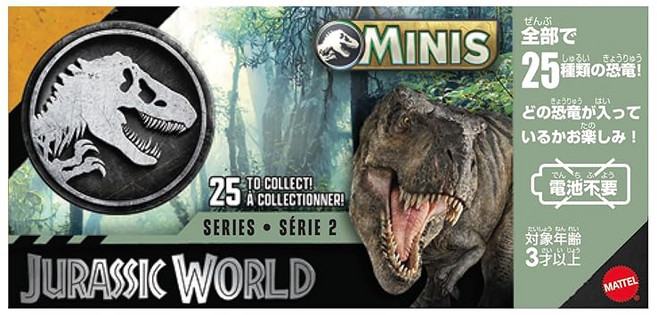 마텔 쥬라기 월드(JURASSIC WORLD) 미니 피규어 박스 어소트 2026 2탄 아동용 블라인드 박스 공룡 장난감 3세 이상 GWP38-986P
