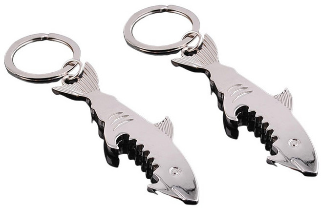 팝마인즈 키체인 상어 병따개, 2개