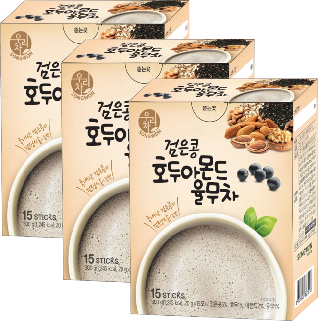 송원 17곡 검은콩차 15T, 20g, 15개입, 3개