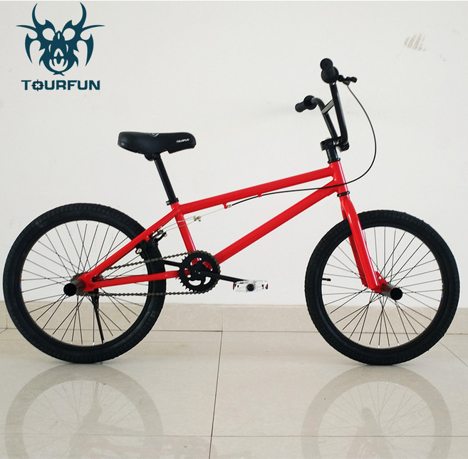 성인용 BMX 묘기 자전거 20인치 익스트림 스포츠 스턴트 프리스타일 스트리트 내구성 있는, 레드 블랙, 1cm, 1개