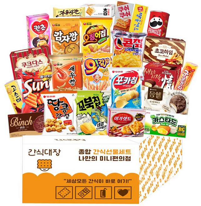 간식대장 취향저격 과자세트, 1박스, 24종
