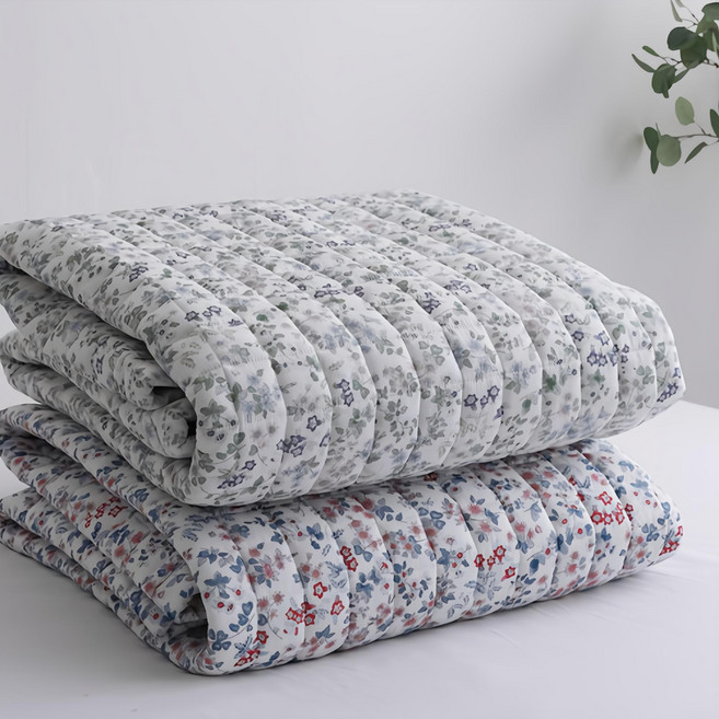 먼지 없는 아이리 플라워 모달 100%국내산 4면 밴딩패드 겸 카페트SS/Q, 그린