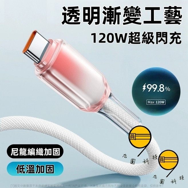 多功能充電線 伸縮線 數據線 適用 Type C 安卓 Micro Usb 三星 SAMSUNG 短線 快充線 閃充線, 冰晶線-USB-蘋果接口-粉白-2米, 1個
