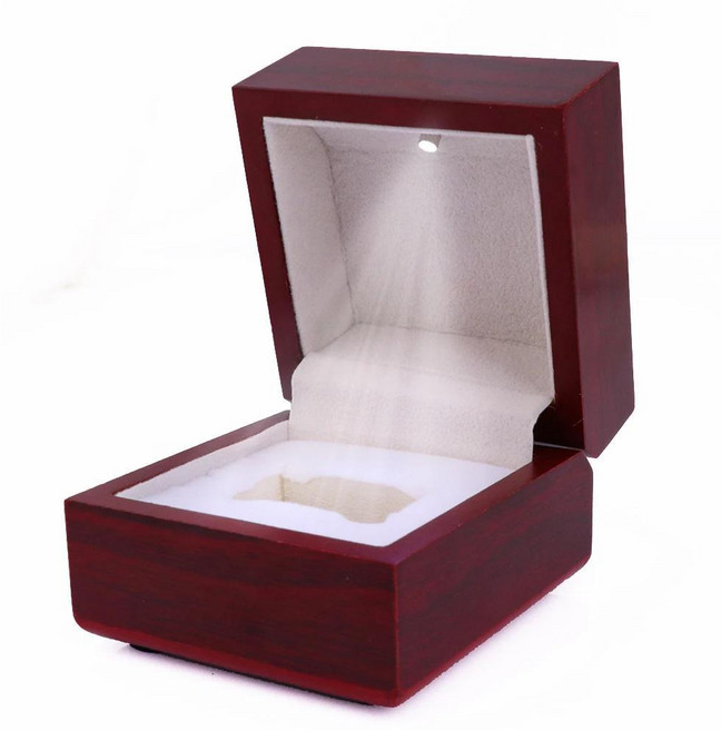 챔피언십 링 박스 나무 상자 디스플레이 싱글 홀 보관함 골프 공, [01] M, 색상: 2. LED BOX / 크기: A. 나, 1개