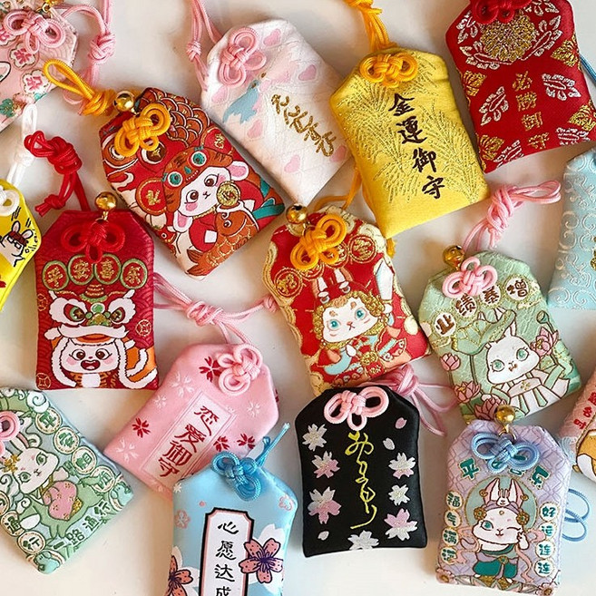 오마모리 키링 일본 부적 소원성취 합격 취업 건강 액막이, 건강어수