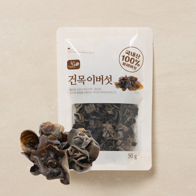영진표고 국내산 건목이버섯, 1개, 50g