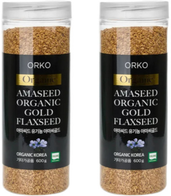 유기농 볶은 아마씨 골드 600g x 2세트, 2개