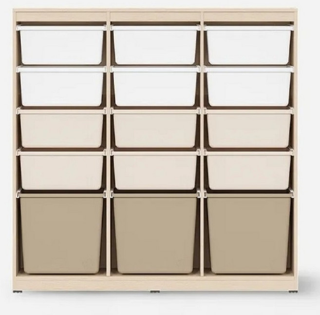 한샘 샘키즈 수납장 1305 모던 방문설치, rich white, 5단