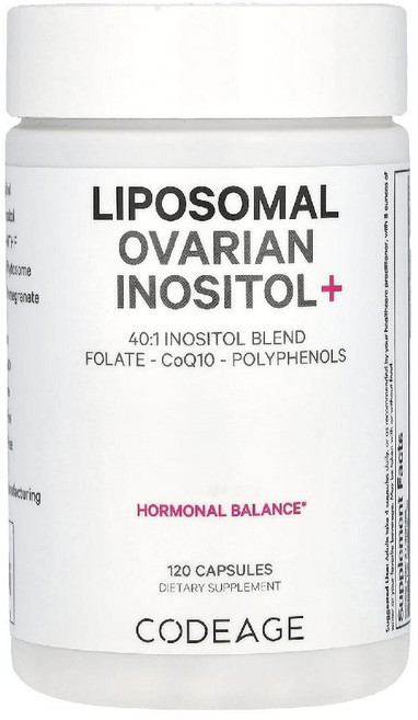코드에이지 리포좀 Ovarian 미오이노시톨 활성형엽산 파이토솜 코엔자임Q10 120캡슐, 1개, 120정