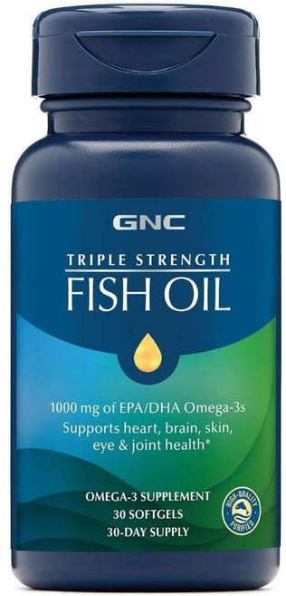 GNC 트리플 스트렝스 피쉬오일 오메가3 30소프트젤, 30정, 1개