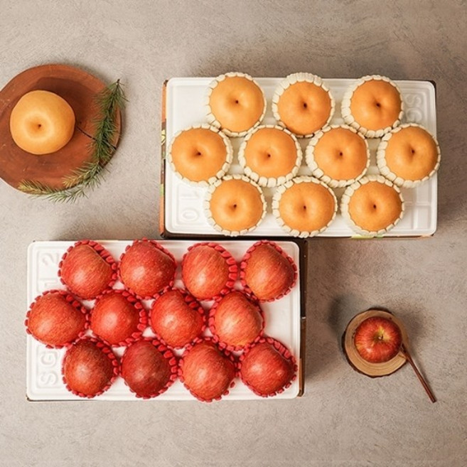 감동 나주배 5kg 9-10과+사과 3kg 10-12과 실속세트, 1개, 상세 설명 참조