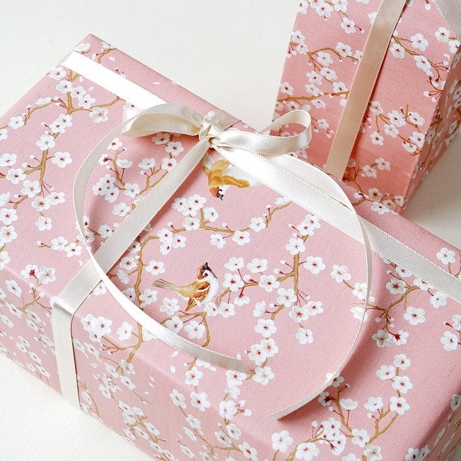 봄꽃만개 핑크 포장지, 10개, 59 x 42 cm