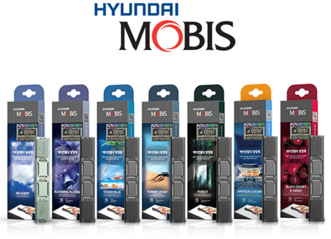 현대모비스 에어컨필터 히터 방향제 탈취제, 1개, 오션블루