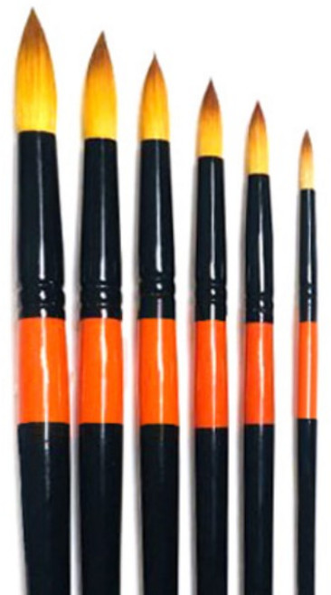 칠성당 코메트 수채화 둥근붓 12호 7mm 전문가용 환 붓 730R, 1개