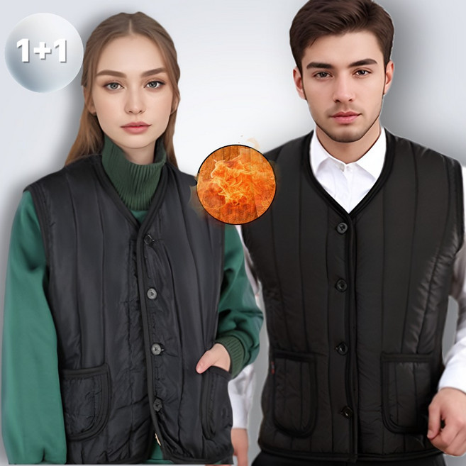 코브아띠 초경량 보온 안감 벨벳기모 남녀공용 패딩조끼