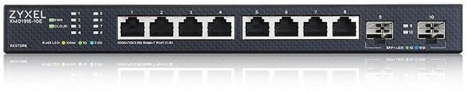 ZYXEL 合勤 XMG1915-10E 8埠2.5GbE智慧型網管交換機 RJ-45乙太網路, 1個, 數量