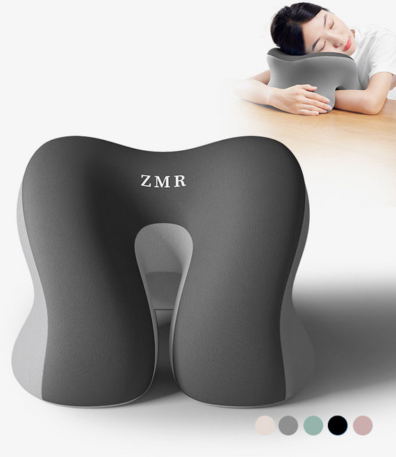 편안한 낮잠 베개 사무실 책상 베개 안면 베개 YHY, 블랙