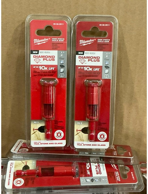 MILWAUKEE 鑽石加強一體式開孔器 適用磁磚、石材與玻璃, 1個