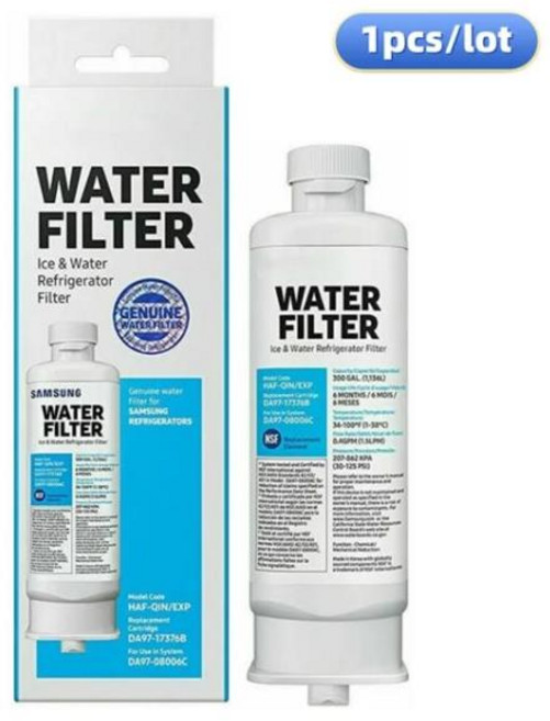 [호환] DA97-17376B 냉장고 정수 필터 삼성 HAF-QIN/EXP RF28R7351SG RF23M8070SR WS645A와 호환 가능, [01] 1PCS, 01 1PCS, 2) 1PCS