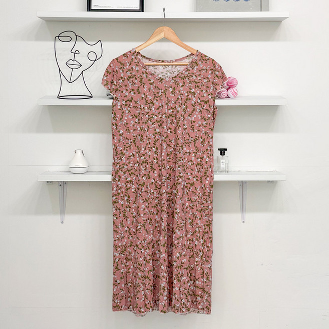 엘라운지 아이스 냉감 빅사이즈 나시 프릴 원피스