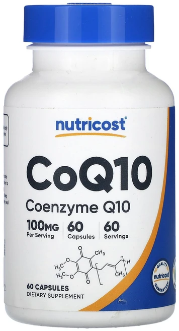 Nutricost 뉴트리코스트 코큐텐 100mg 60 캡슐 활력 영양제, 1개, 60정 - 쿠팡