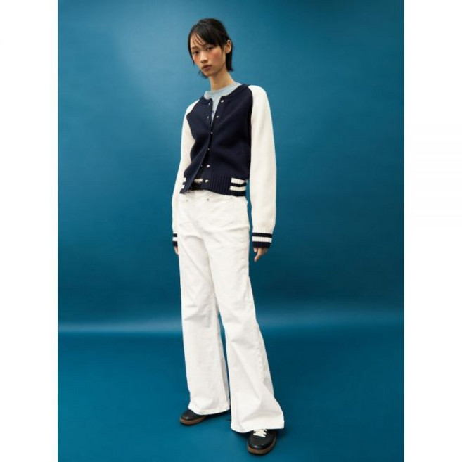 에잇세컨즈 여성 아웃포켓 부츠컷 데님팬츠 아이보리 355221LP10