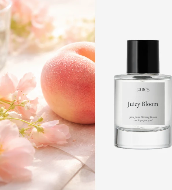 PURE5 달콤한 플로럴 복숭아향 향수 JUICY BLOOM, 1개, 50ml - 쿠팡