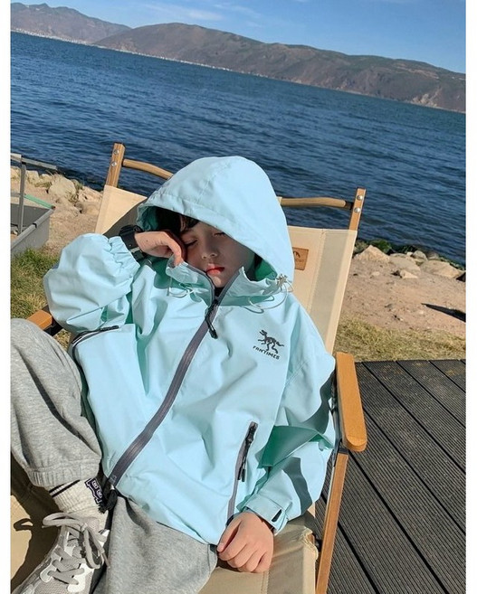 恐龍防風衝鋒衣外套-實拍影片展示 輕巧保暖 多色可選