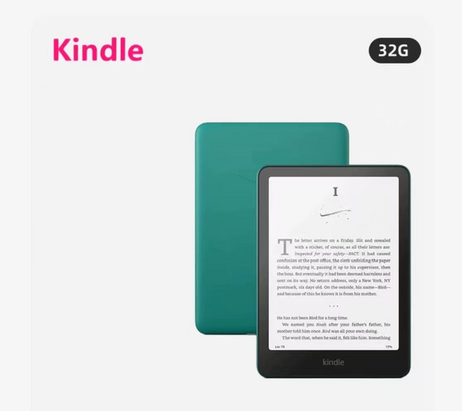 New Kindle Paperwhite 시그니처 에디션(32GB) 7인치 디스플레이 밝기 자동 조정, Wi-Fi, 32GB, 메탈릭 제이드