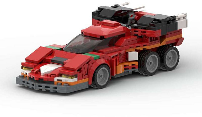 사이버 포뮬러 레이싱카 아스라다 레고 호환 조립 빌딩 블록, 1개