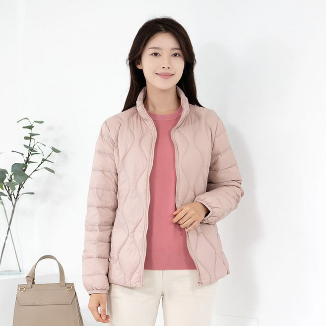 모슬린 엄마옷 오리털 경량 패딩점퍼 MQG124837 마담 미시옷 중년여성의류 빅사이즈 50대 60대여성옷