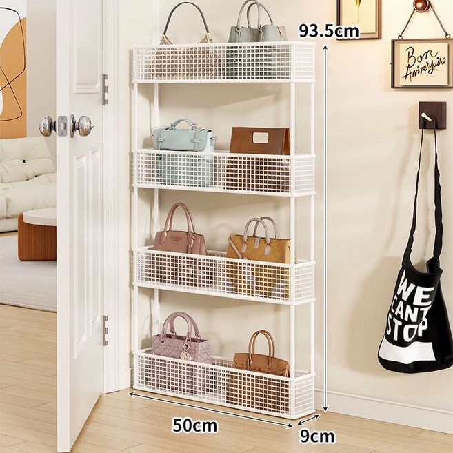 초슬림 문뒤 가방 수납 선반 가방걸이 가방정리함 가방보관대