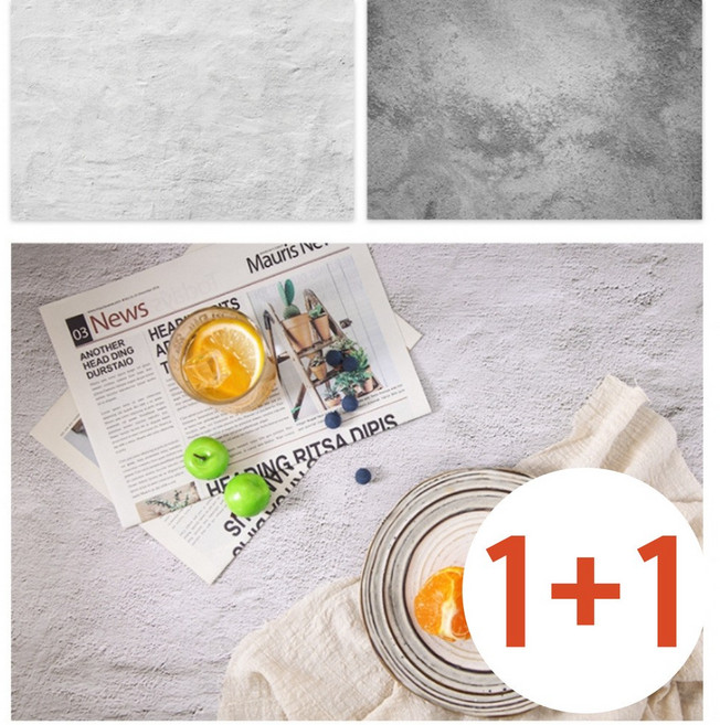 키누리 감성 사진 촬영 소품 포토 양면, 배경, 06. 시멘트 벽지, 2개