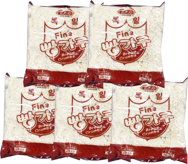 +독일 FINE 빵가루 x5봉지 큰아이스박스, 5개, 2kg