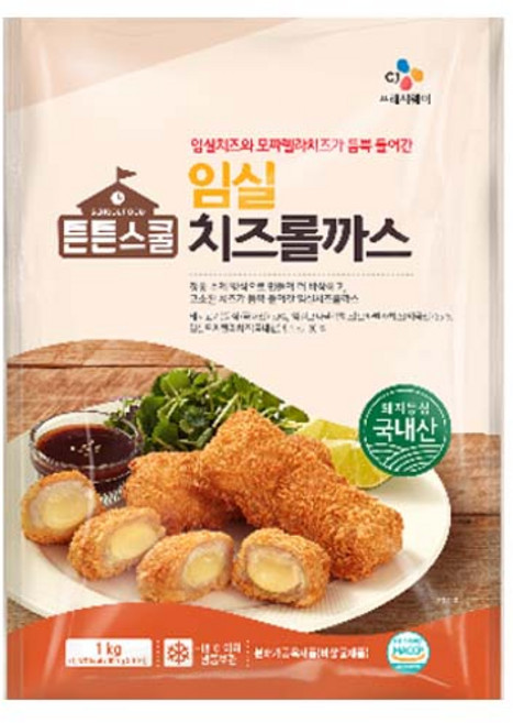 CJ 튼튼스쿨 임실치즈롤까스, 1개, 1kg